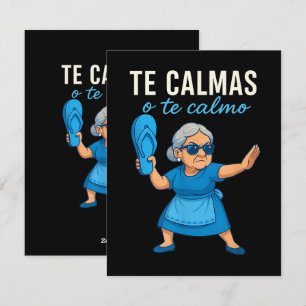 Grappige Mexicaanse Spaanse oma Feestdagenkaart
