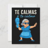 Grappige Mexicaanse Spaanse oma Kaart (Achterkant)