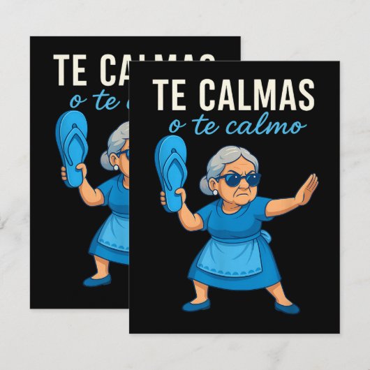 Grappige Mexicaanse Spaanse oma Kaart (Voorkant / Achterkant)