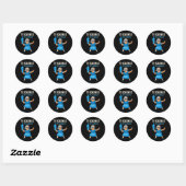 Grappige Mexicaanse Spaanse oma Ronde Sticker (Vel)