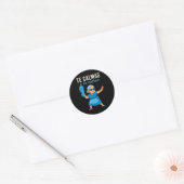 Grappige Mexicaanse Spaanse oma Ronde Sticker (Envelop)