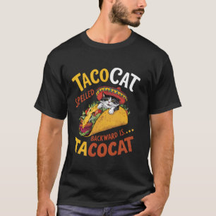 Grappige Mexicaanse Taco Kat, Tacocat Omgekeerd Ge T-shirt