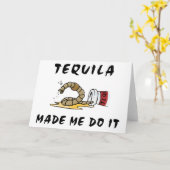 Grappige Mexicaanse Tequila Kaart (Gele Bloem)