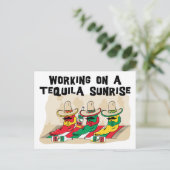 Grappige Mexicaanse Zonsopgang Tequila Briefkaart (Staand voorkant)