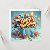 Grappige Michael Kantoor Verjaardag Kaart, Verjaar Kaart (Voorkant / Achterkant in situ)