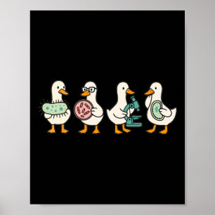 Grappige microbiologie Dwaasheid Biologie Leraar M Poster