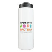 Grappige microbiologie Mok - 'Ik speel met bacteri (Voorkant)