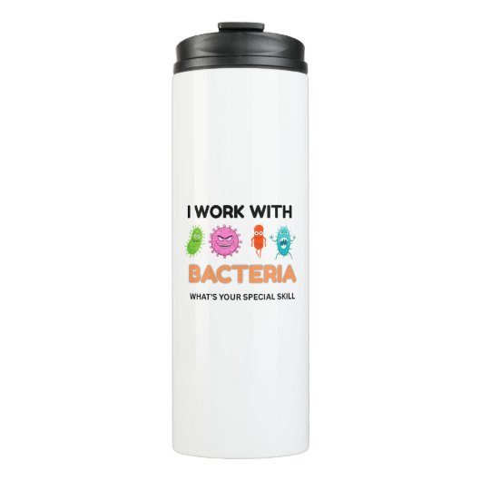 Grappige microbiologie Mok - 'Ik speel met bacteri (Voorkant)