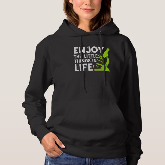 GRAPPIGE MICROSCOOP,MICROBIOLOGEN BIOLOGIE NERD WE HOODIE (Voorkant)