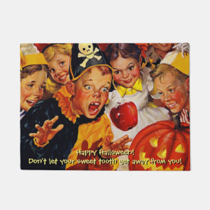 Grappige Mid-Century Halloween Sweet Tooth Deur Ma Deurmat