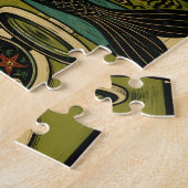 Grappige Mid Century Zee Sirene Wasdag Legpuzzel (Zijkant)