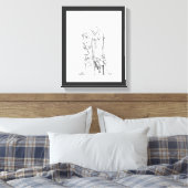 Grappige Mid kwaadaardige tekening canvas print (Insitu (Slaapkamer))
