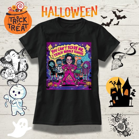 Grappige middelbare school Halloween - je kunt me  T-shirt