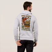 Grappige middeleeuwse Meme Devil Cartoon Halloween Hoodie (Achterkant volledig)