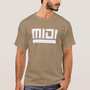 Grappige MIDI Analoge Synthesizer Circuit Buigen T-shirt