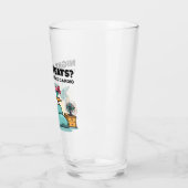 Grappige Midnight Cardio Glass Cup Glas (Links)