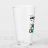 Grappige Midnight Cardio Glass Cup Glas (Rechts)