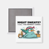 Grappige Midnight Cardio Magnet (Voorkant / Achterkant)