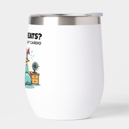 Grappige Midnight Cardio Tumbler (Links)