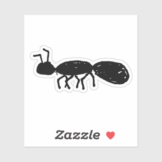 Grappige Mier Sticker - Cadeaubon met Grappige Sch (Vel)