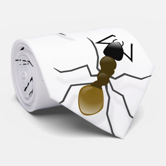 Grappige mieren stropdas (Opgerold)