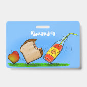 Grappige mieren tekenfilm badge (Achterkant)