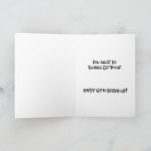 Grappige mijlpaal 60e verjaardag kaart (Binnen)