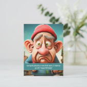 Grappige Mijlpaal eeuwige jeugd Verjaardag Briefkaart (Staand voorkant)