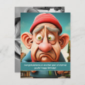 Grappige Mijlpaal eeuwige jeugd Verjaardag Briefkaart (Voorkant / Achterkant)