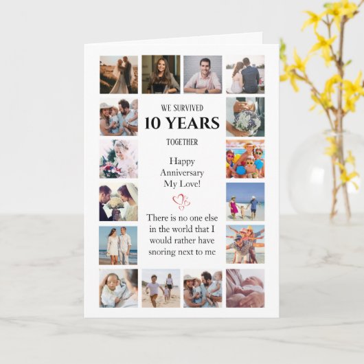 Grappige mijlpaal Jubileum foto Kaart (Gele Bloem)