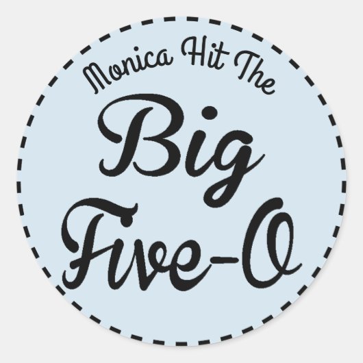 Grappige mijlpaal verjaardag - 50 jaar oud ronde sticker (Voorkant)