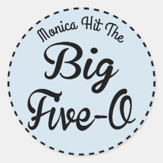 Grappige mijlpaal verjaardag - 50 jaar oud ronde sticker