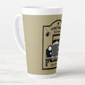 Grappige mijlpaal verjaardag boven de heuvel latte mok (Linkerhoek)