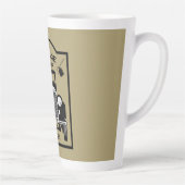 Grappige mijlpaal verjaardag boven de heuvel latte mok (Rechts)