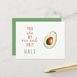 Grappige Mijn Andere Helft Avocado Valentijnsdag N Briefkaart