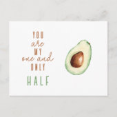Grappige Mijn Andere Helft Avocado Valentijnsdag N Briefkaart (Voorkant)