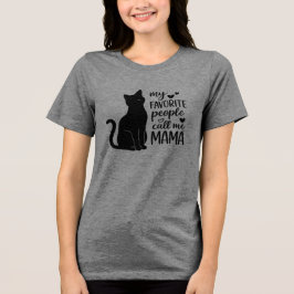 Grappige Mijn favoriete mensen noemen me MAMA Zwar Tri-Blend Shirt