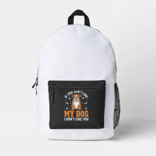 Grappige Mijn Hond Bulldog Citaat Bedrukte Rugzak
