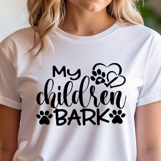 Grappige Mijn Kinderen Blaffen T-shirt