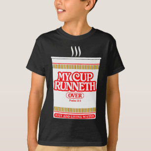 Grappige Mijn Kop Rinneth Over Christelijke Schrif T-shirt