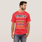 Grappige Mijn Perfecte Dag Videogames Gaming Cadea T-shirt (Voorkant volledig)