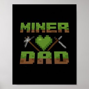 Grappige Mijnwerker Vader Verjaardag Jongen Feestj Poster