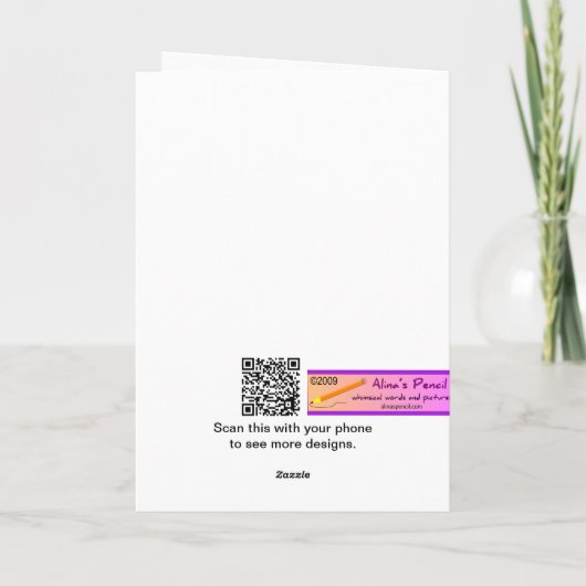 Grappige milieu CFL kerst Kaart (Achterkant)