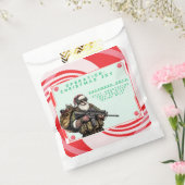 Grappige Militair/Kerstman Bedankzakje (Gezegeld)