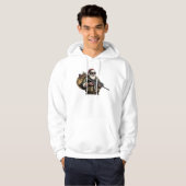 Grappige Militair/Kerstman Hoodie (Voorkant volledig)