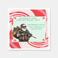 Grappige Militair/Kerstman