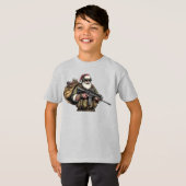 Grappige Militair/Kerstman T-shirt (Voorkant volledig)