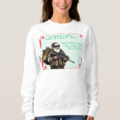 Grappige Militair/Kerstman Trui (Voorkant)