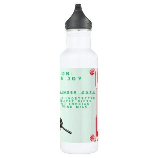 Grappige Militair/Kerstman Waterfles (Rechts)