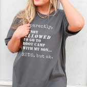 Grappige Militaire Mam Boot Camp Going Away Feestg T-shirt